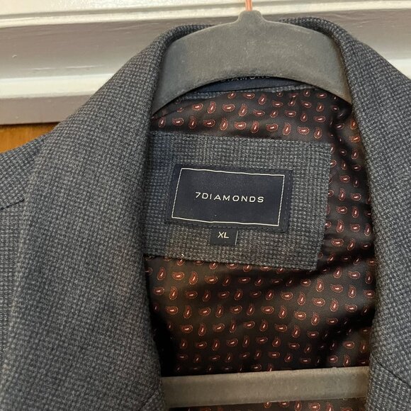 7 Diamonds Newport Blazer 2 Button Navy Mens Size XL - Picture 6 of 6